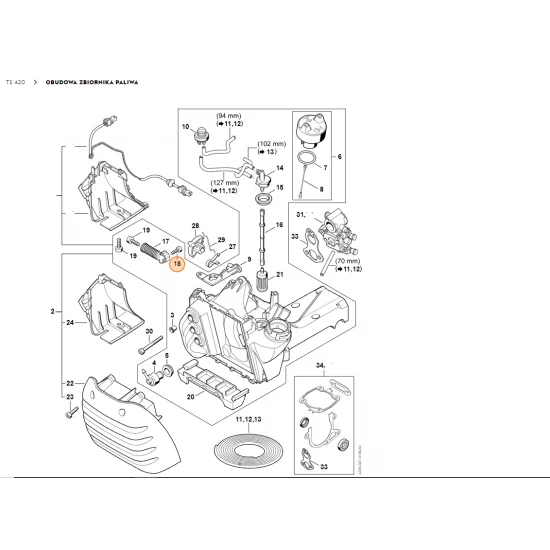 STIHL Śruba IS P5x16 9074 477 4130